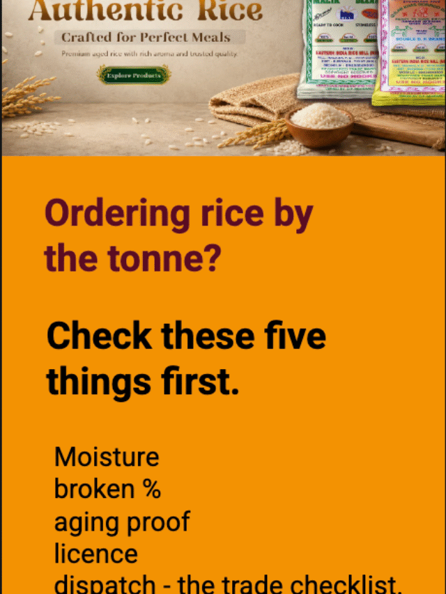 Buying Rice in Bulk: 5 Checks Before You Order | EIRM